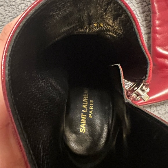 YSL - Saint Laurent Red Boots - Picture 13 of 14